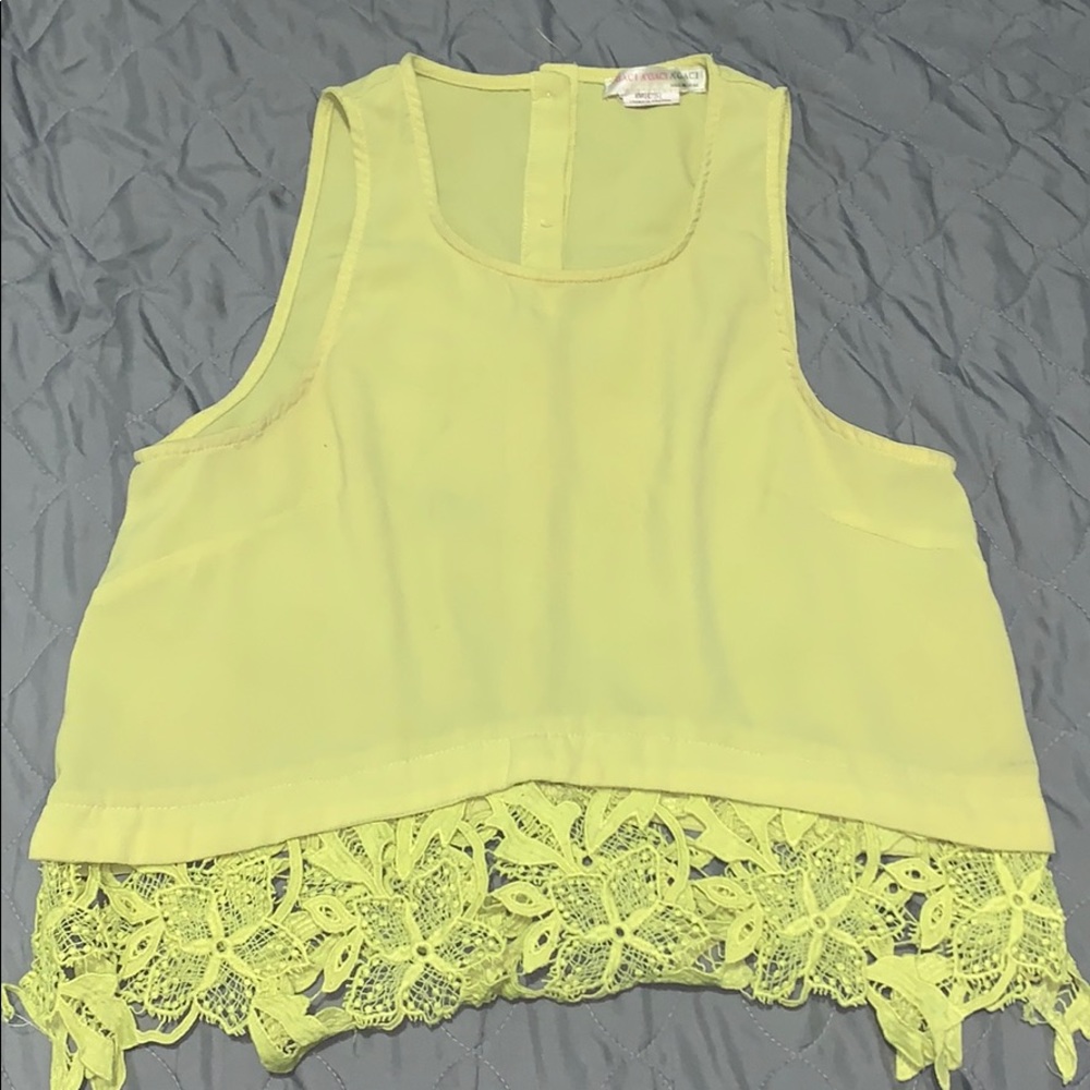 Yellow Crop Top